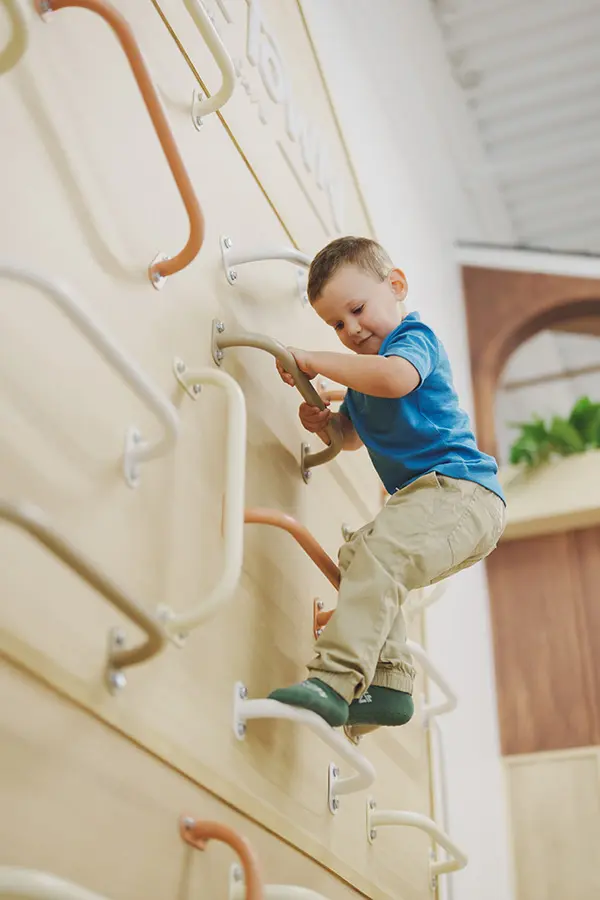 boy climbing